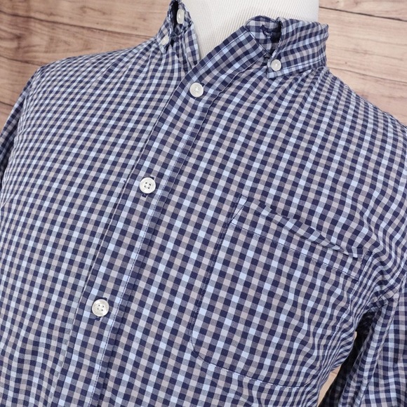 NAT NAST GINGHAM CHECK LONG SLEEVE BUTTON DOWN SHIRT MENS L - Picture 2 of 8